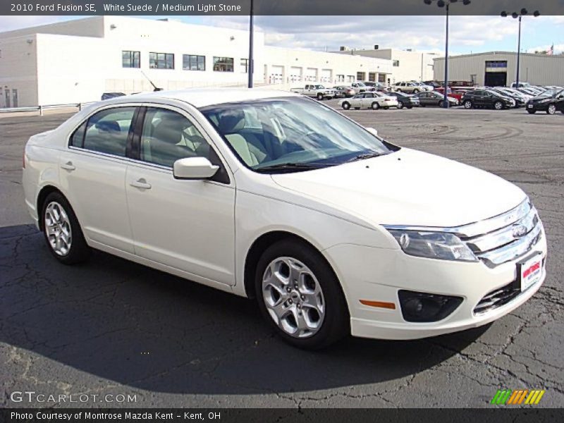 White Suede / Medium Light Stone 2010 Ford Fusion SE