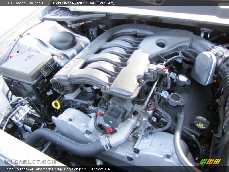 Bright Silver Metallic / Dark Slate Gray 2010 Dodge Charger 3.5L