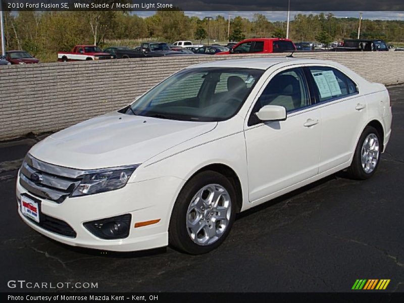 White Suede / Medium Light Stone 2010 Ford Fusion SE