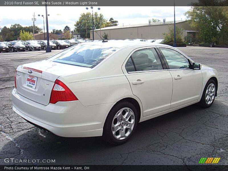 White Suede / Medium Light Stone 2010 Ford Fusion SE