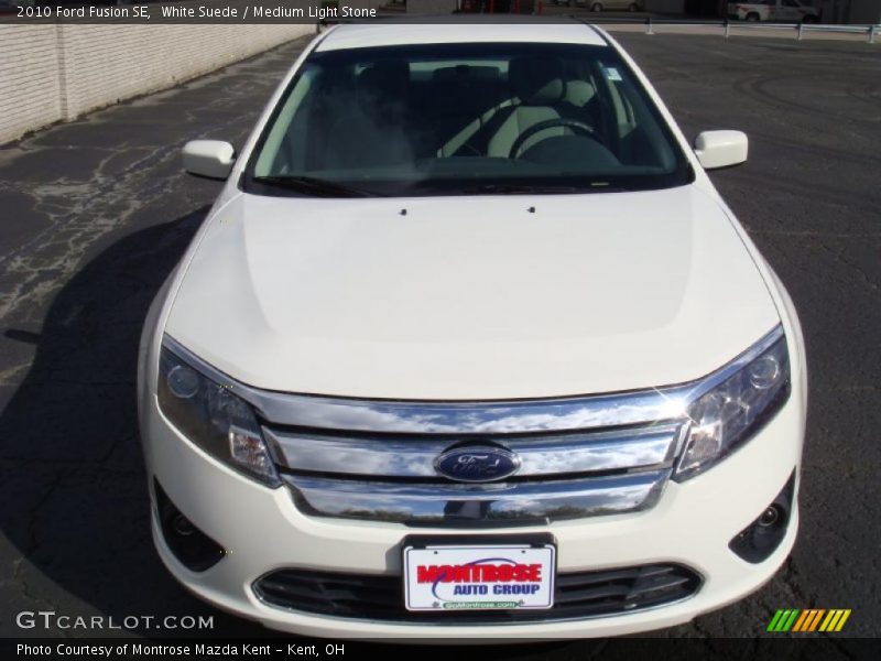 White Suede / Medium Light Stone 2010 Ford Fusion SE