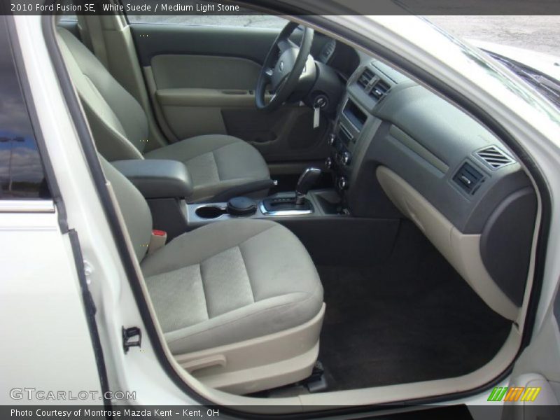 White Suede / Medium Light Stone 2010 Ford Fusion SE