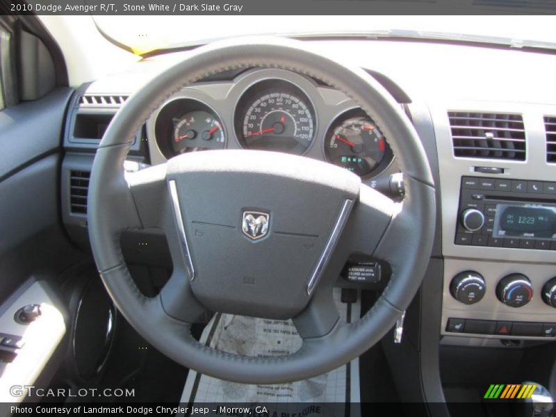Stone White / Dark Slate Gray 2010 Dodge Avenger R/T