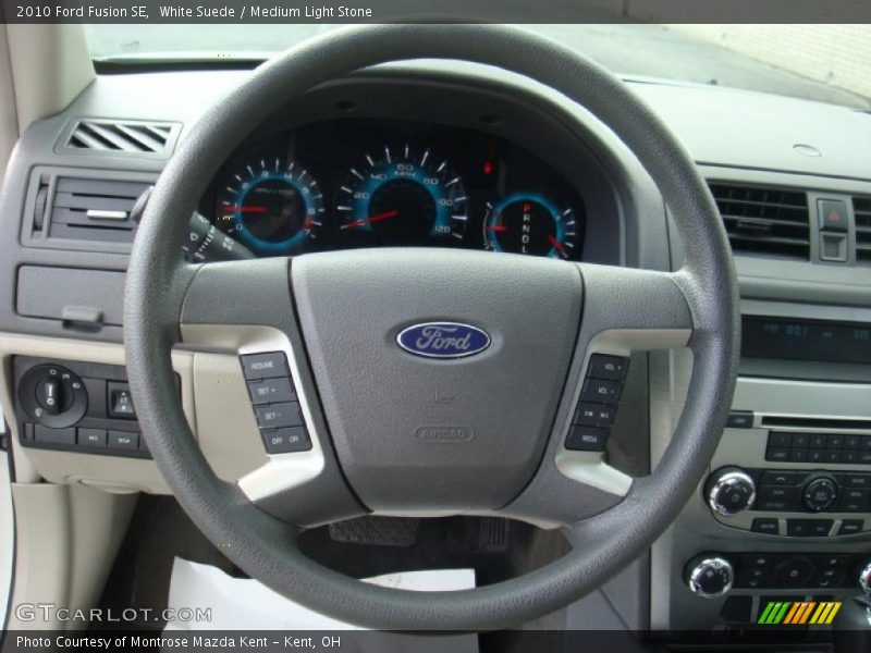 White Suede / Medium Light Stone 2010 Ford Fusion SE