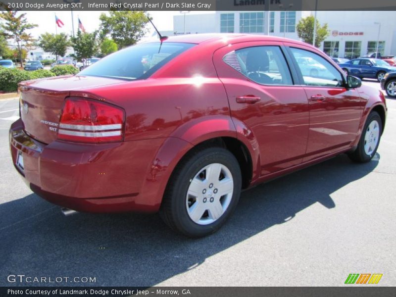 Inferno Red Crystal Pearl / Dark Slate Gray 2010 Dodge Avenger SXT