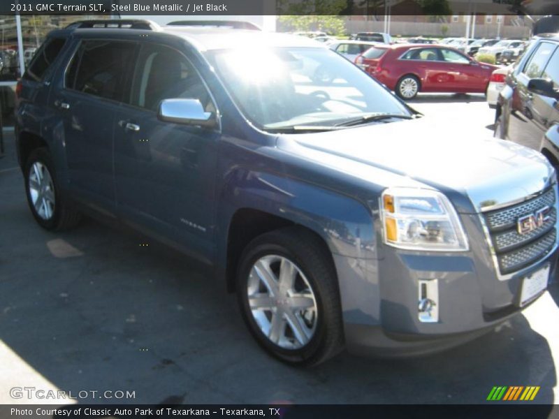 Steel Blue Metallic / Jet Black 2011 GMC Terrain SLT