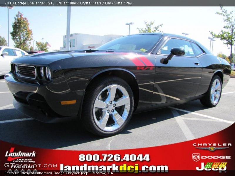 Brilliant Black Crystal Pearl / Dark Slate Gray 2010 Dodge Challenger R/T