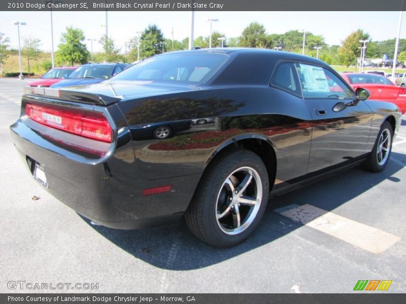 Brilliant Black Crystal Pearl / Dark Slate Gray 2010 Dodge Challenger SE