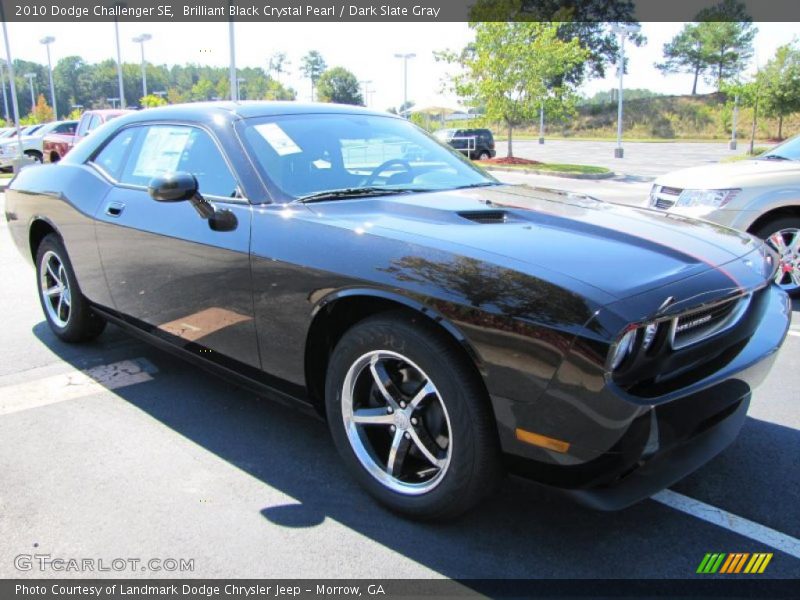 Brilliant Black Crystal Pearl / Dark Slate Gray 2010 Dodge Challenger SE