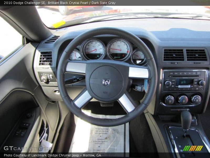 Brilliant Black Crystal Pearl / Dark Slate Gray 2010 Dodge Challenger SE