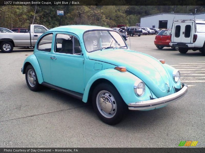Light Blue / Black 1972 Volkswagen Beetle Coupe