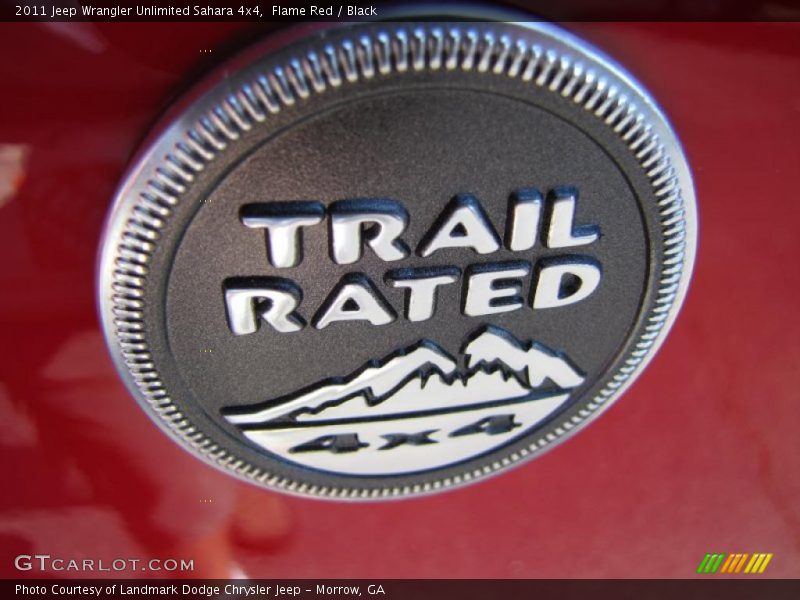 Flame Red / Black 2011 Jeep Wrangler Unlimited Sahara 4x4