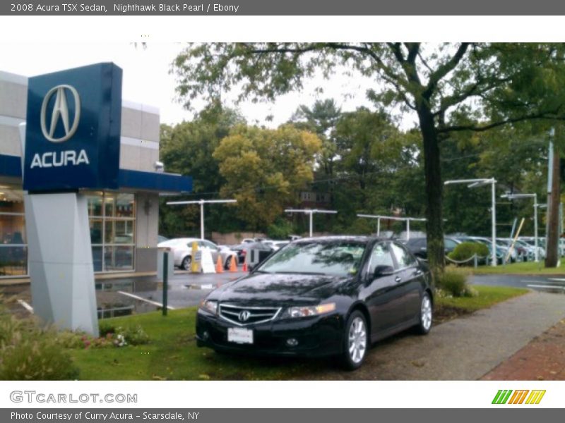 Nighthawk Black Pearl / Ebony 2008 Acura TSX Sedan