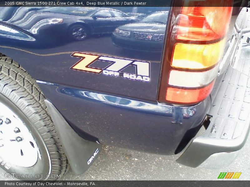 Deep Blue Metallic / Dark Pewter 2005 GMC Sierra 1500 Z71 Crew Cab 4x4