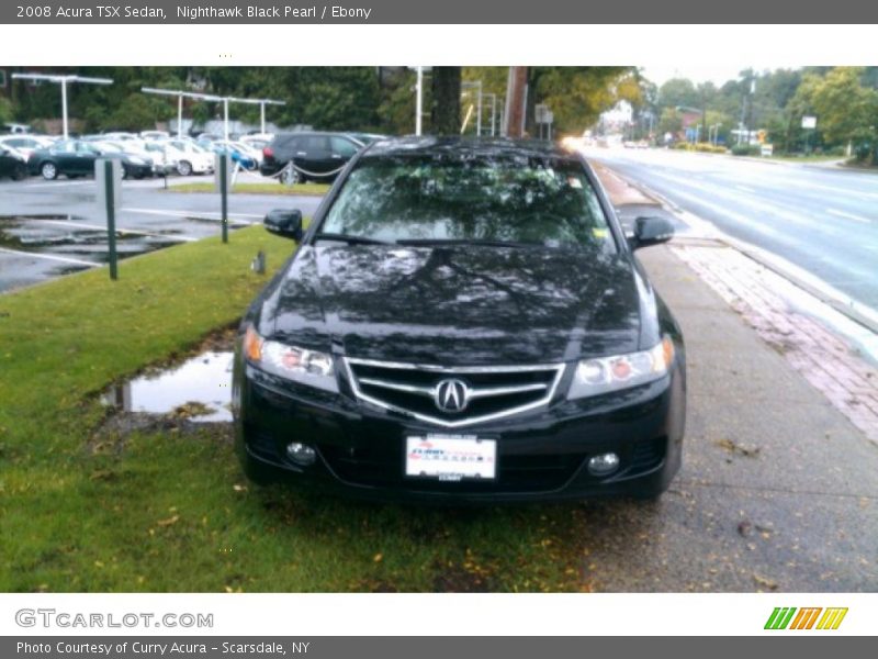 Nighthawk Black Pearl / Ebony 2008 Acura TSX Sedan