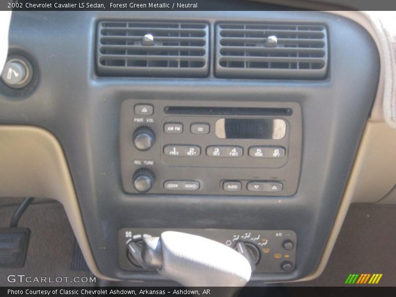 Forest Green Metallic / Neutral 2002 Chevrolet Cavalier LS Sedan