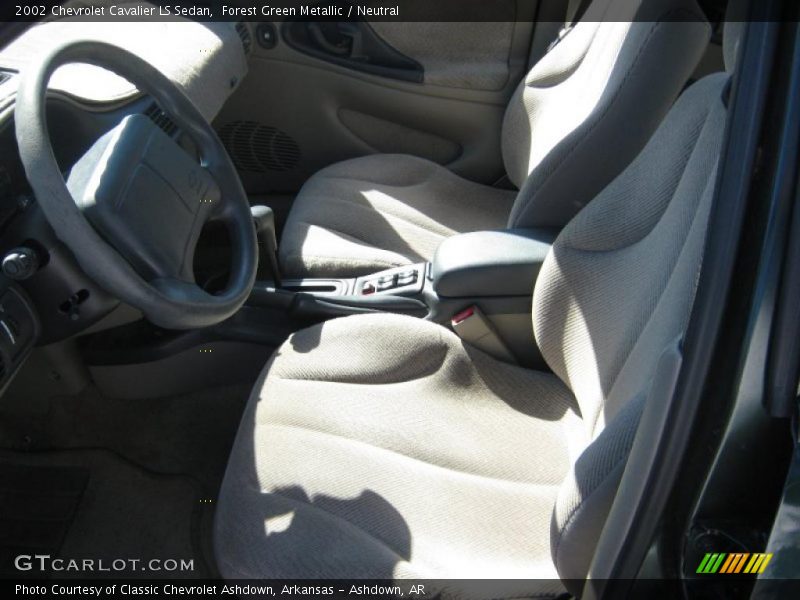Forest Green Metallic / Neutral 2002 Chevrolet Cavalier LS Sedan