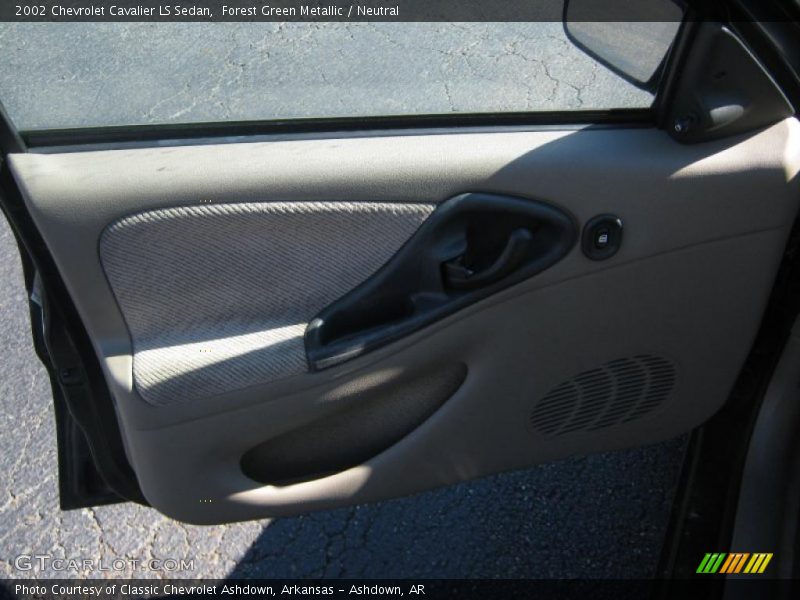 Forest Green Metallic / Neutral 2002 Chevrolet Cavalier LS Sedan