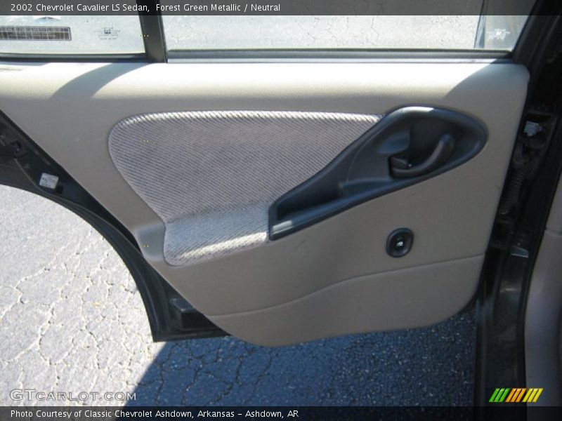 Forest Green Metallic / Neutral 2002 Chevrolet Cavalier LS Sedan