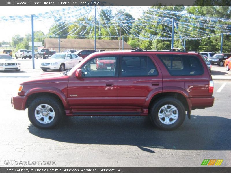 Sunfire Red Pearl / Gray 2002 Toyota 4Runner Limited