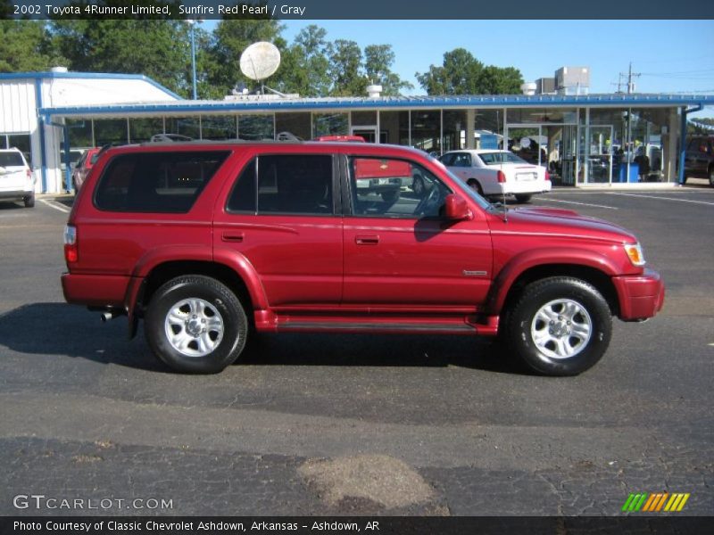 Sunfire Red Pearl / Gray 2002 Toyota 4Runner Limited