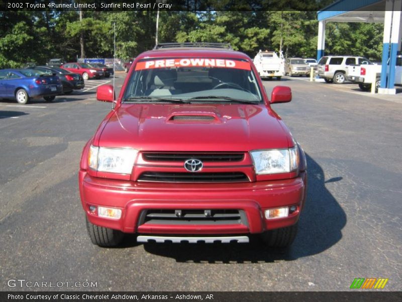 Sunfire Red Pearl / Gray 2002 Toyota 4Runner Limited