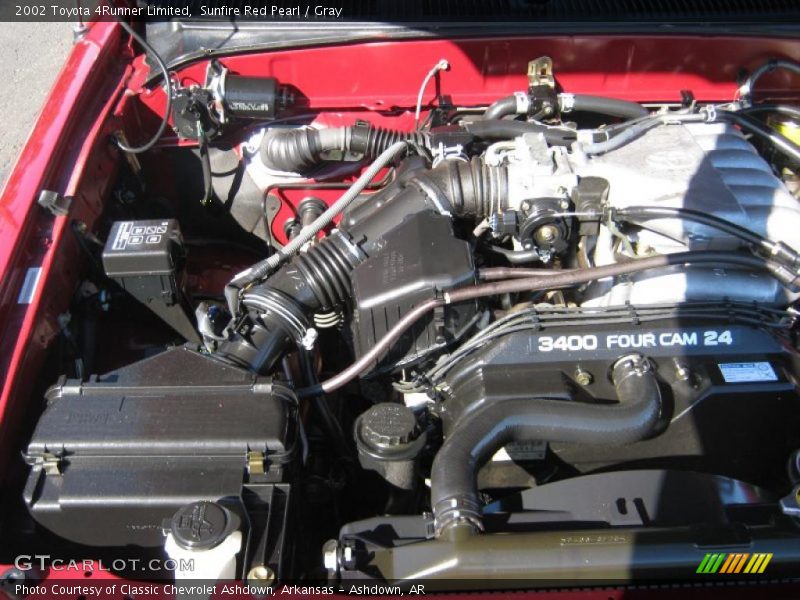 Sunfire Red Pearl / Gray 2002 Toyota 4Runner Limited