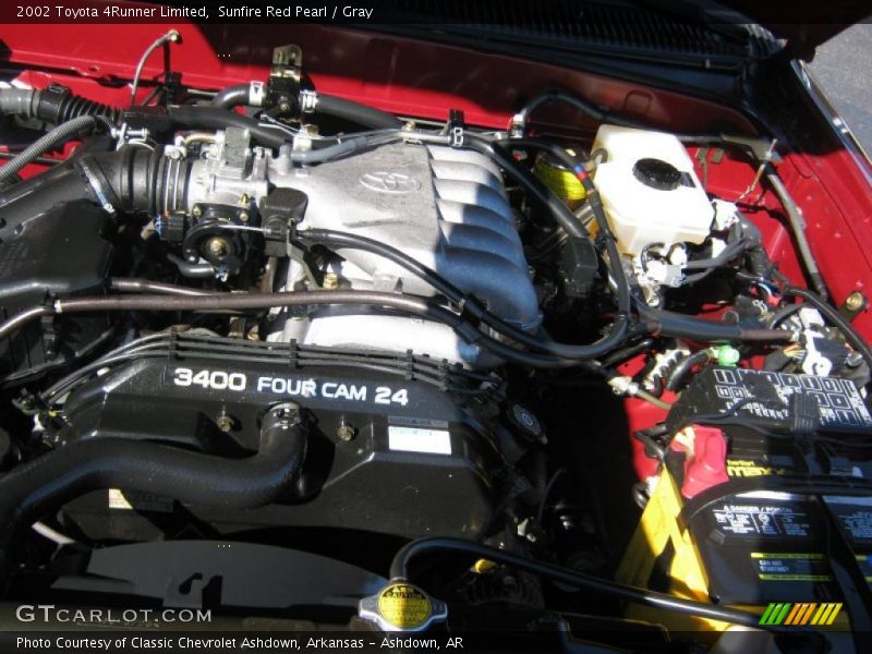 Sunfire Red Pearl / Gray 2002 Toyota 4Runner Limited