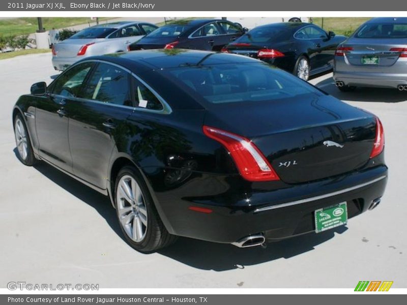 Ebony Black / Jet Black/Ivory 2011 Jaguar XJ XJL