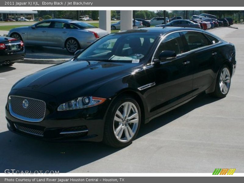 Ebony Black / Jet Black/Ivory 2011 Jaguar XJ XJL