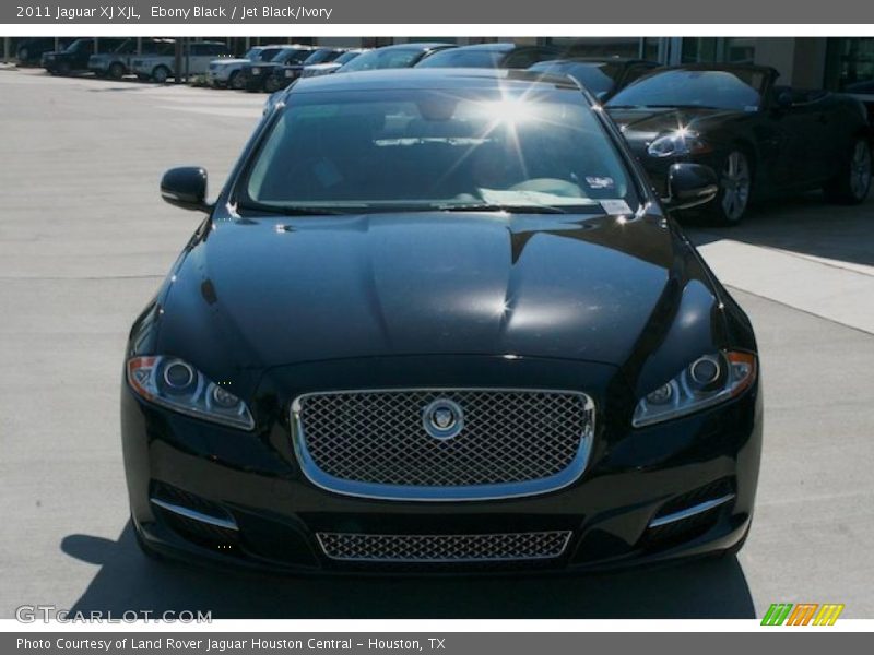 Ebony Black / Jet Black/Ivory 2011 Jaguar XJ XJL