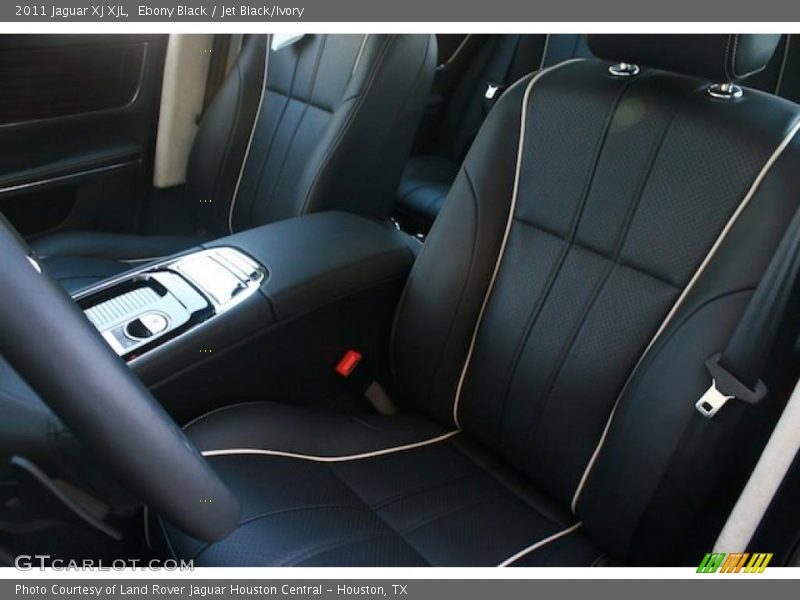 Ebony Black / Jet Black/Ivory 2011 Jaguar XJ XJL