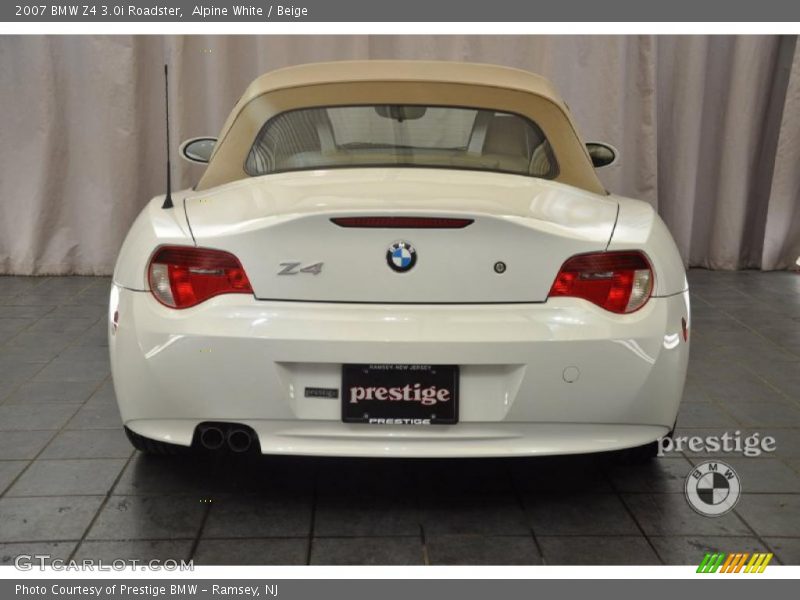 Alpine White / Beige 2007 BMW Z4 3.0i Roadster