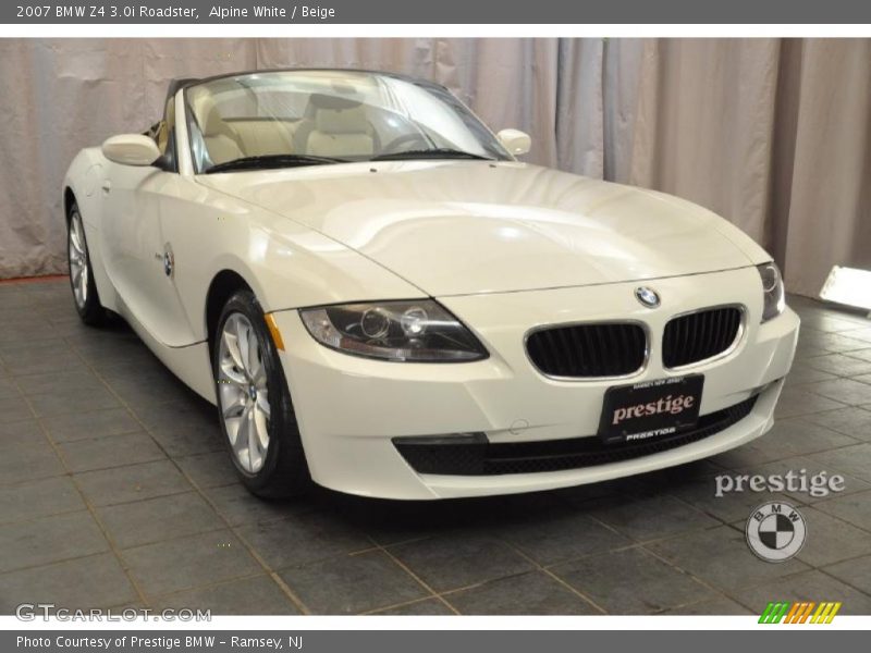Alpine White / Beige 2007 BMW Z4 3.0i Roadster