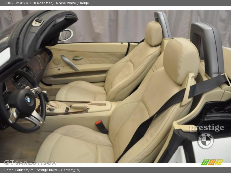 Alpine White / Beige 2007 BMW Z4 3.0i Roadster