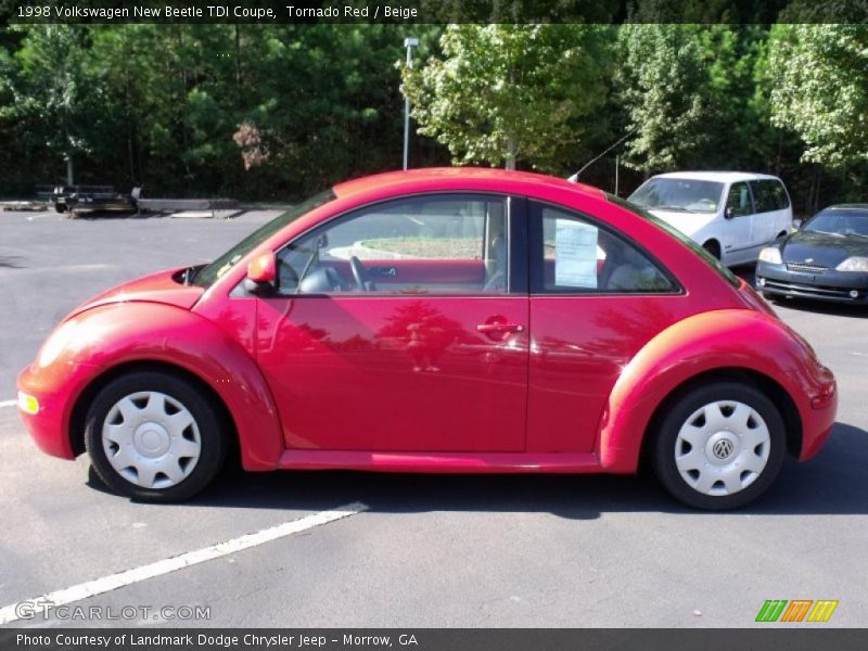 Tornado Red / Beige 1998 Volkswagen New Beetle TDI Coupe