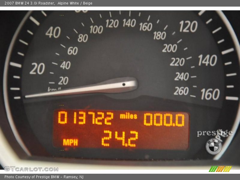 Alpine White / Beige 2007 BMW Z4 3.0i Roadster