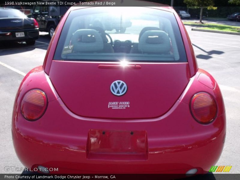 Tornado Red / Beige 1998 Volkswagen New Beetle TDI Coupe