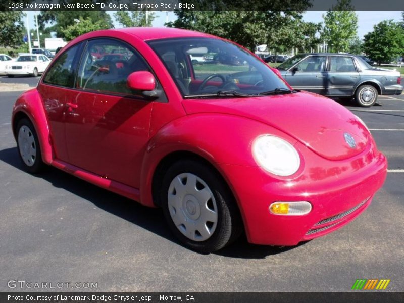 Tornado Red / Beige 1998 Volkswagen New Beetle TDI Coupe