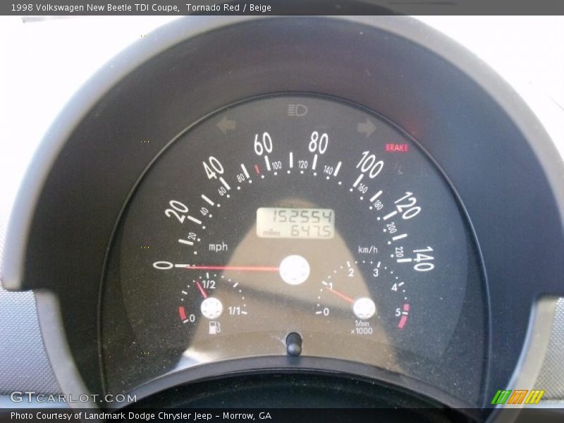 Tornado Red / Beige 1998 Volkswagen New Beetle TDI Coupe