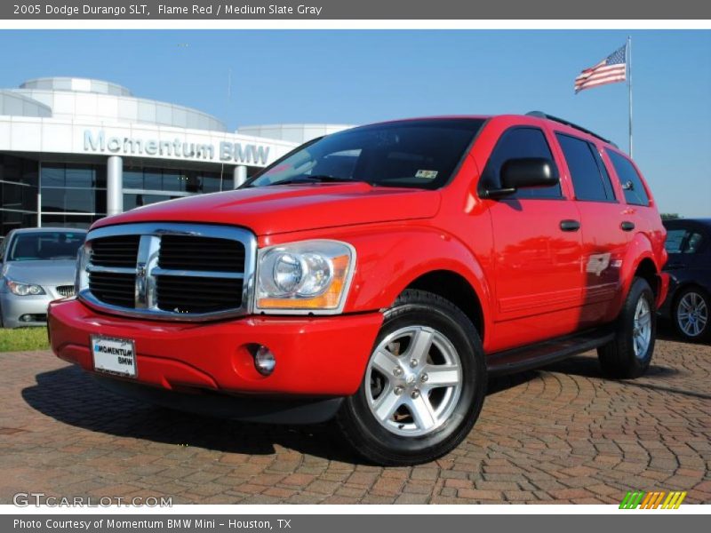 Flame Red / Medium Slate Gray 2005 Dodge Durango SLT