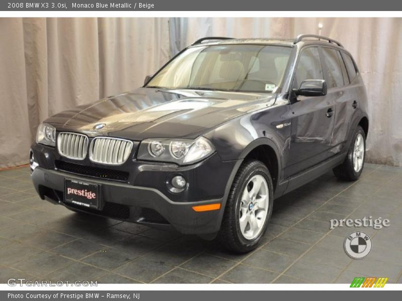 Monaco Blue Metallic / Beige 2008 BMW X3 3.0si