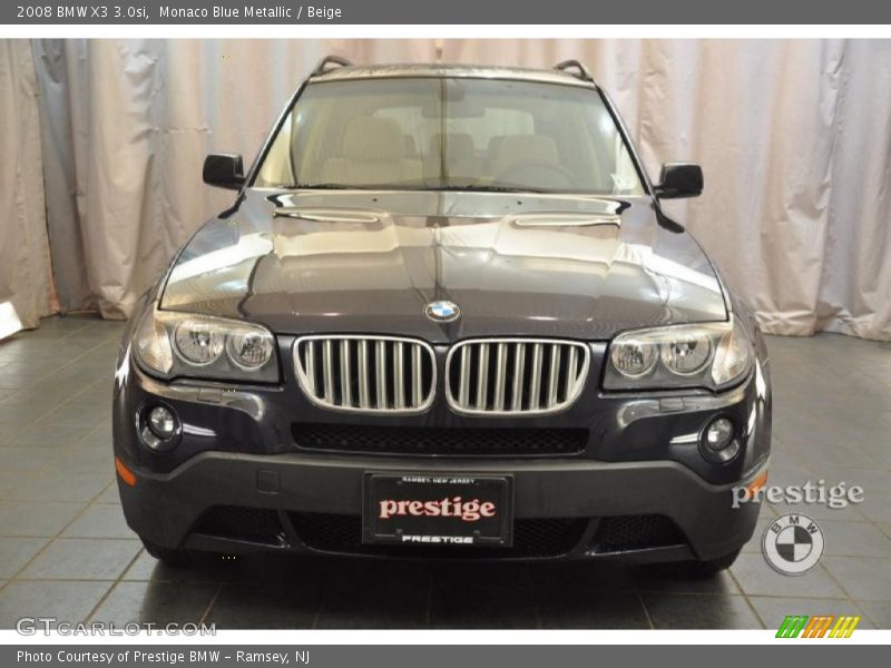 Monaco Blue Metallic / Beige 2008 BMW X3 3.0si