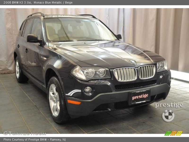 Monaco Blue Metallic / Beige 2008 BMW X3 3.0si