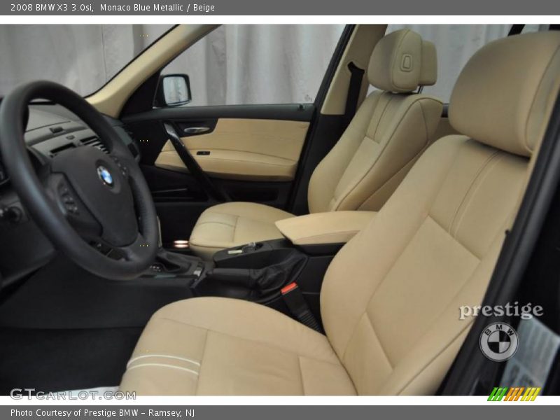 Monaco Blue Metallic / Beige 2008 BMW X3 3.0si