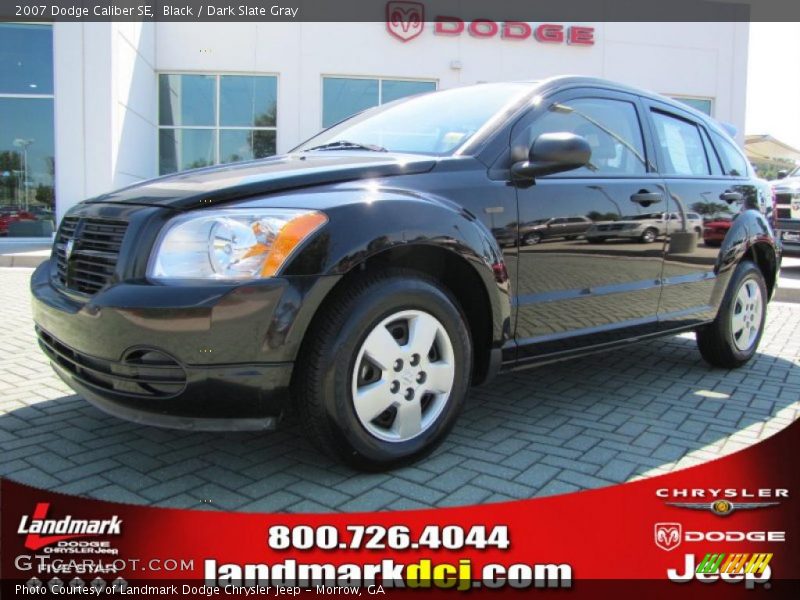 Black / Dark Slate Gray 2007 Dodge Caliber SE
