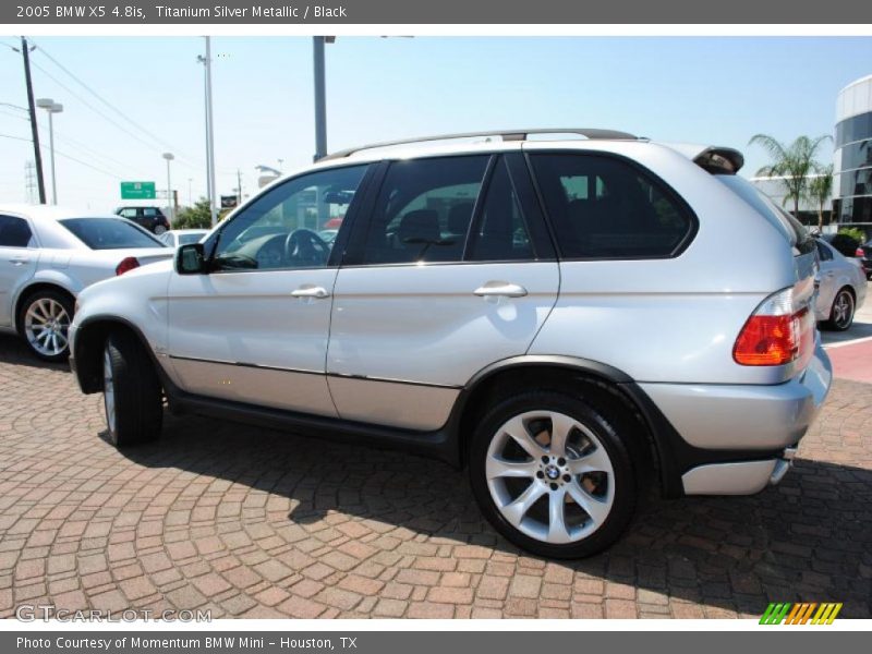 Titanium Silver Metallic / Black 2005 BMW X5 4.8is