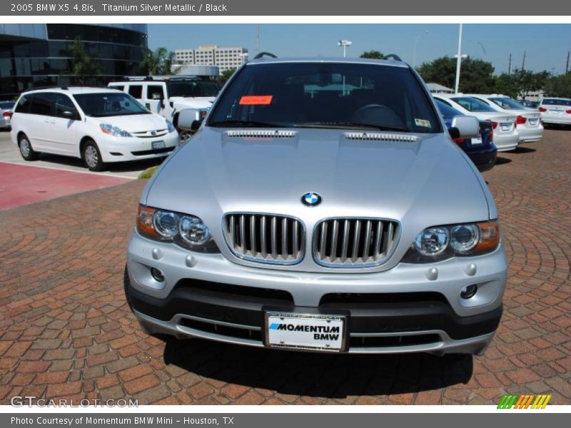 Titanium Silver Metallic / Black 2005 BMW X5 4.8is