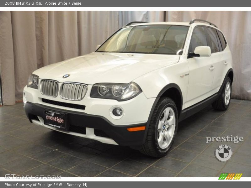 Alpine White / Beige 2008 BMW X3 3.0si