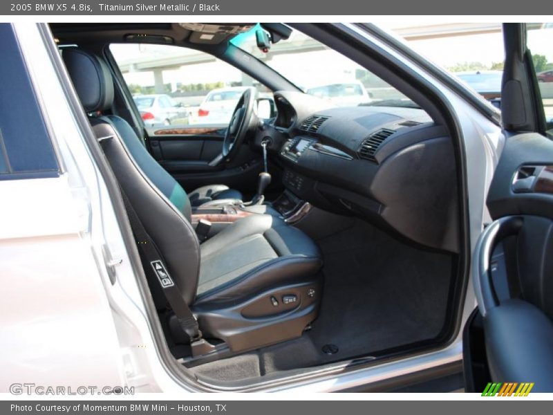 Titanium Silver Metallic / Black 2005 BMW X5 4.8is
